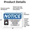Signmission Laundry Room Rules Do Not Overload Sign With Symbol, 7 in W x Rectangle, Vinyl Decal OS-2PACK-NS-D-57-L-13981 - alternate 2